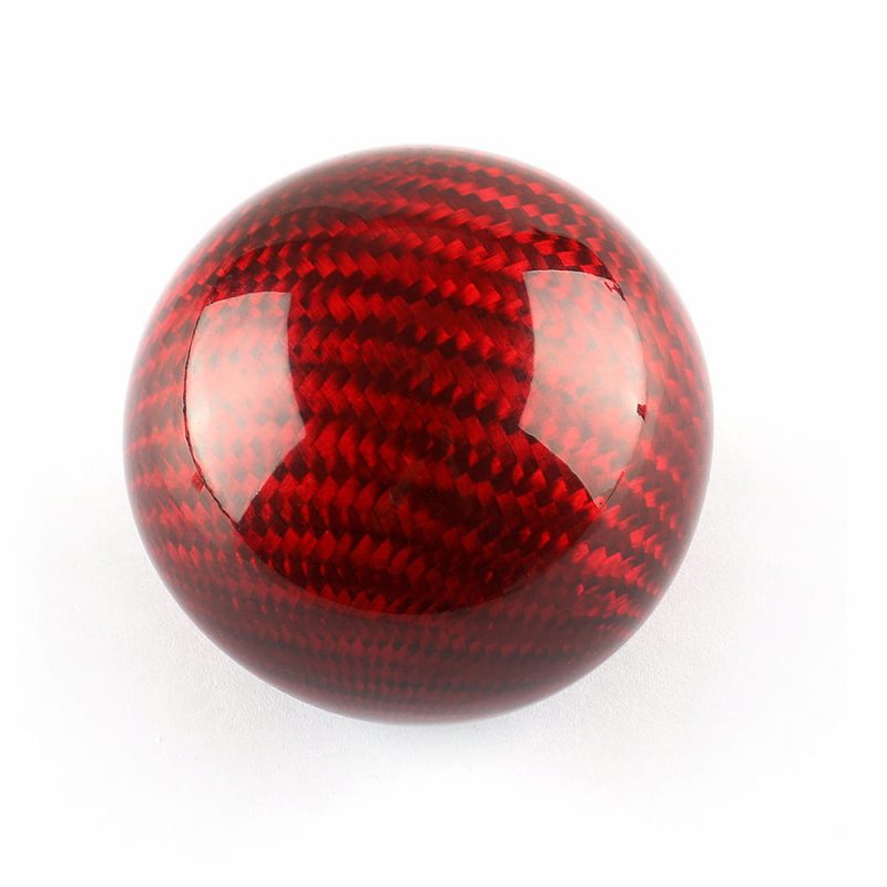 red carbon fiber ball shifter