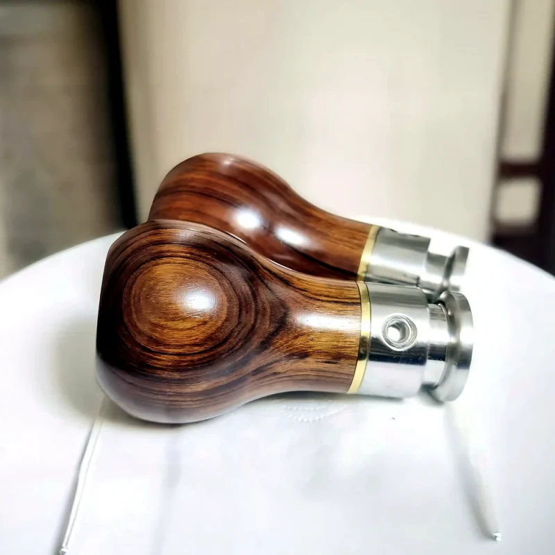 Holz-Schaltknauf für VW Golf GTI Weißes Rosenholz Edelstahl 5-Gang & 6-Gang 4 coolshiftknobs-de-vw-golf-gti-holz-schaltknauf-set