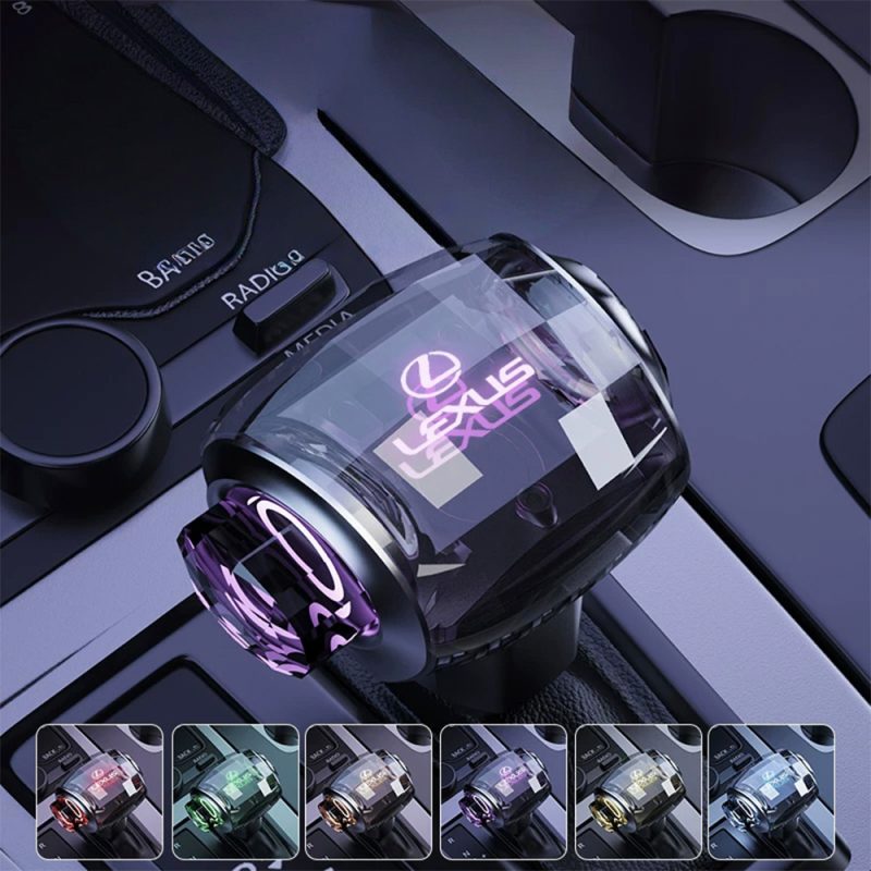Lexus Kristall-LED-Schaltknauf 7 Colors