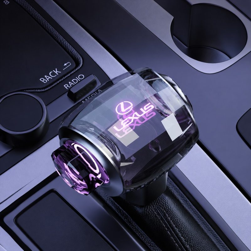 Lexus Kristall-LED-Schaltknauf